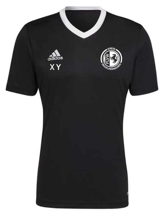 Adidas Entrada 22 Aufwärmshirt schwarz "Schiedsrichter Recklinghausen" - Like2Print